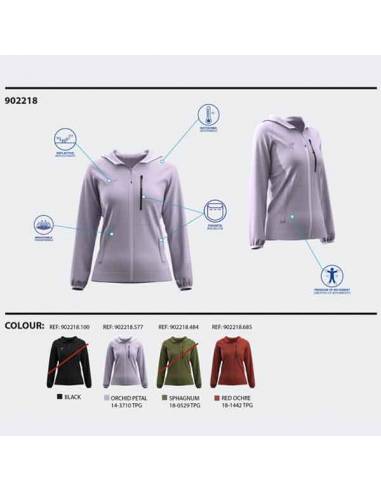 Chaqueta sudadera senderismo con capucha Joma mystic  - 5