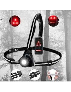 Luz delantera y trasera marcha nórdica nocturna  - 1 2