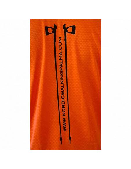 Camiseta coral unisex dibujo negro lateral Nordic Walking Palma - 2