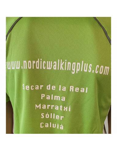 Camiseta verde dibujo blanco Nordic Walking Palma 1
