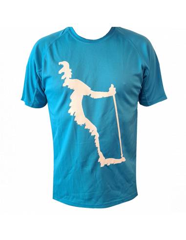 Camiseta azul media silueta NWPALMA Nordic Walking Palma