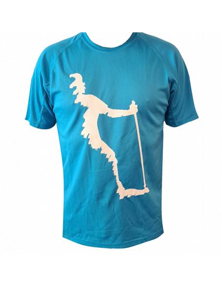 Camiseta azul media silueta NWPALMA Nordic Walking Palma