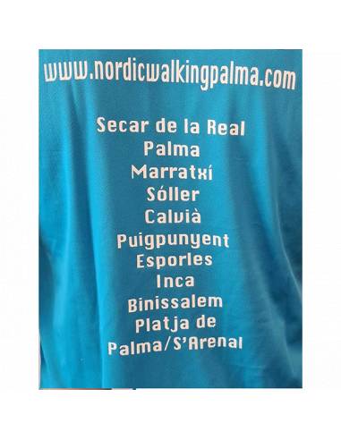 Camiseta azul media silueta NWPALMA Nordic Walking Palma 1