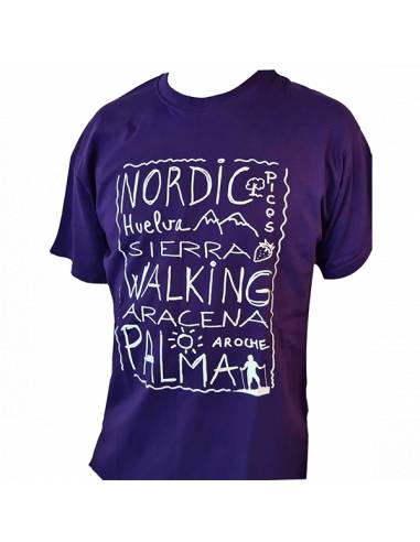 Camiseta lila Huelva-Sierra Aracena Nordic Walking Palma