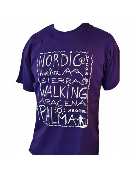 Camiseta lila Huelva-Sierra Aracena Nordic Walking Palma