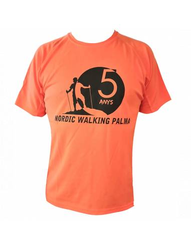 Camiseta coral 5º aniversario Nordic Walking Palma -1