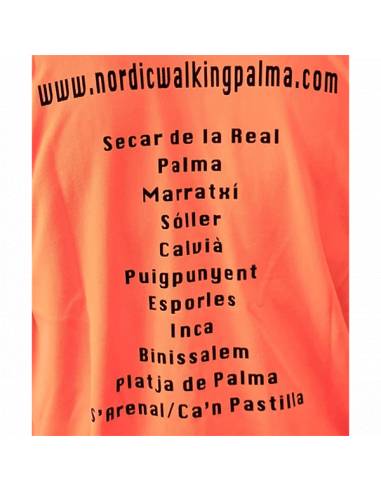Camiseta coral 5º aniversario Nordic Walking Palma -2