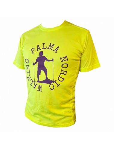 -Camiseta amarilla con dibujo lila Nordic Walking Palma - 1